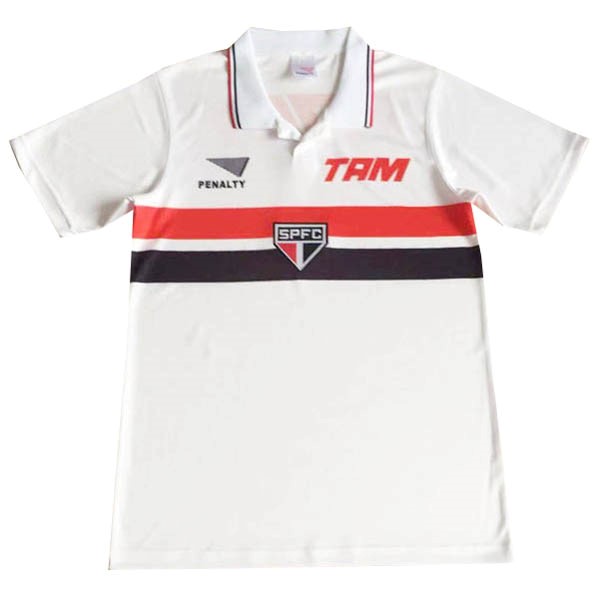 Camiseta São Paulo PENALTY Replica Primera Ropa Retro 1994 Blanco